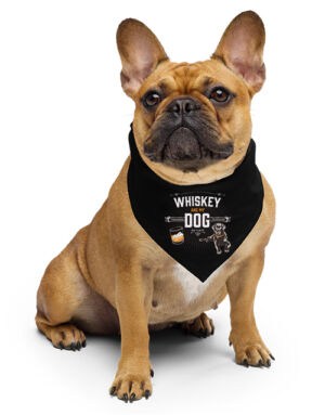 dog whiskey bandana